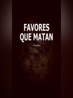 cover image of Favores que matan
